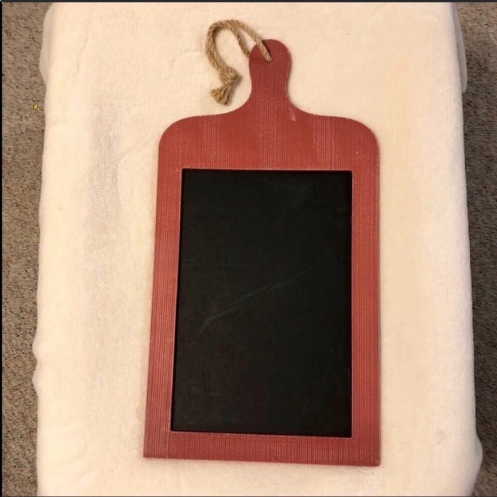 Red Shabby Chic Chalkboard NWT